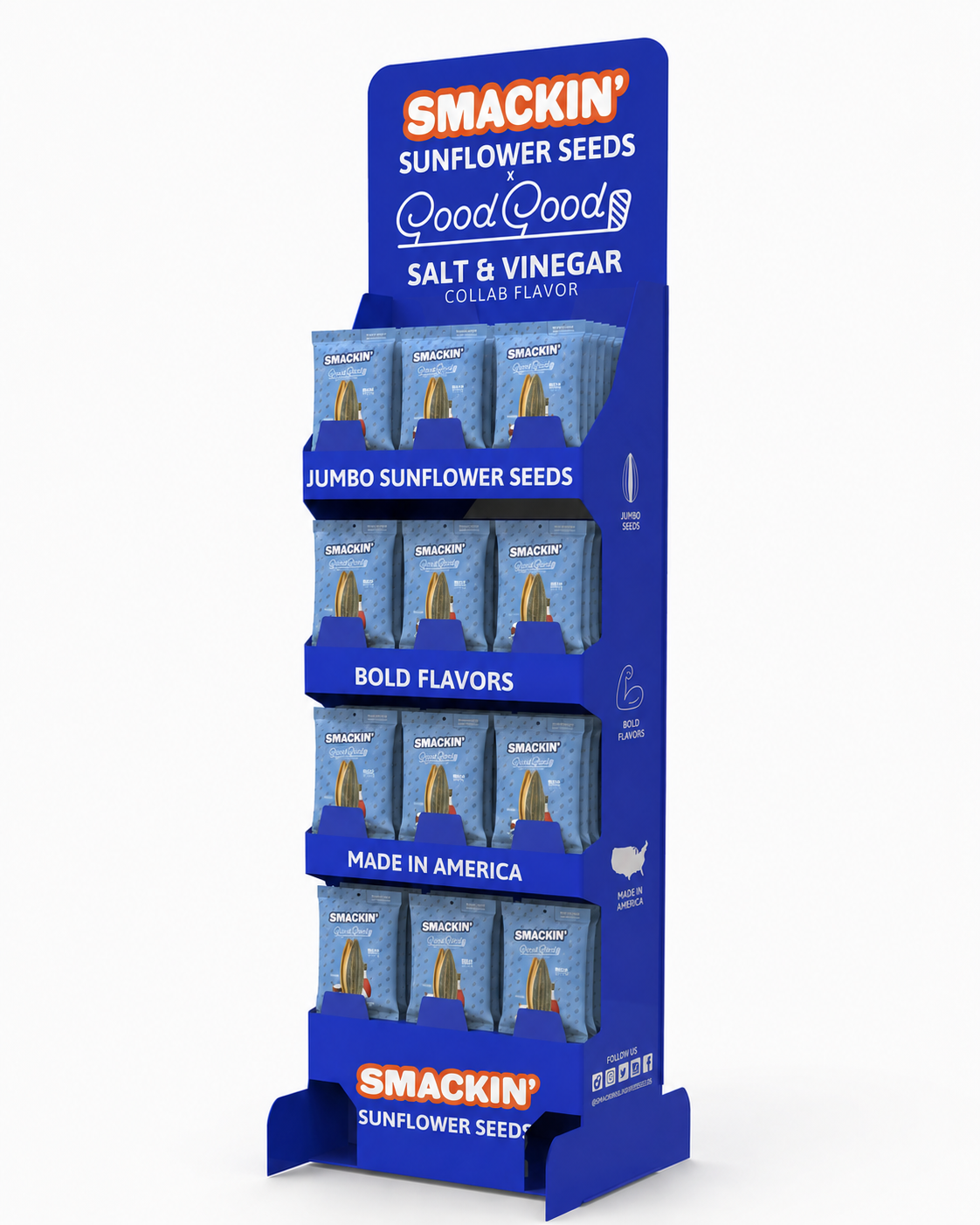 SMACKIN' Good Good Salt & Vinegar flavor display shipper case product image