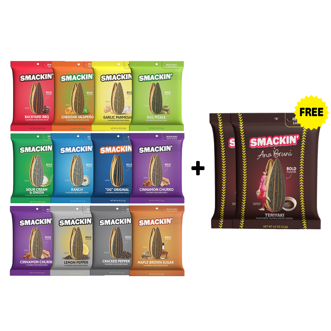 SMACKIN' 2 FREE Teriyaki Bags 12 Bag Variety Pack product image