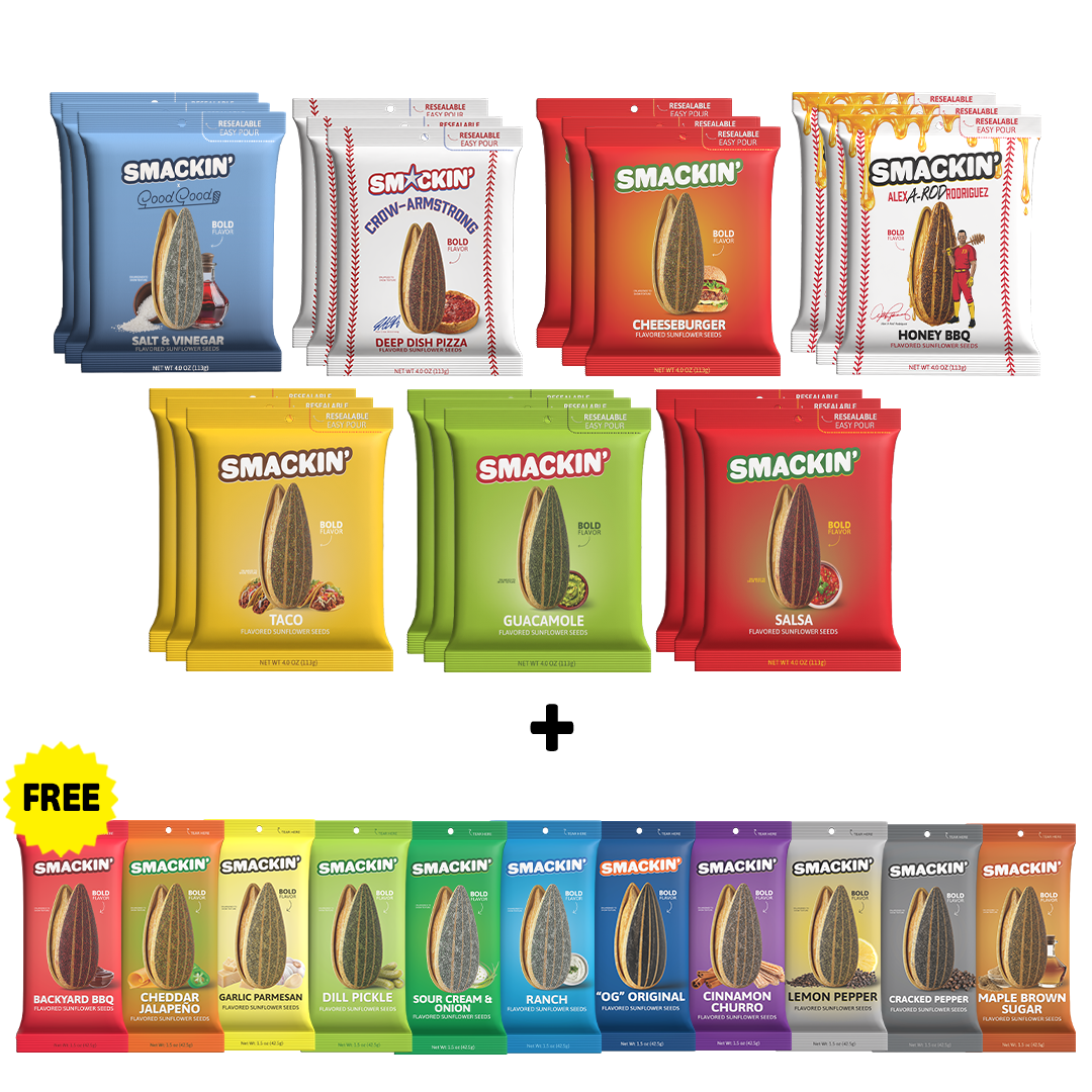 SMACKIN' Free 11 Bag Sampler Flavored Sunflower Seeds bundle product image