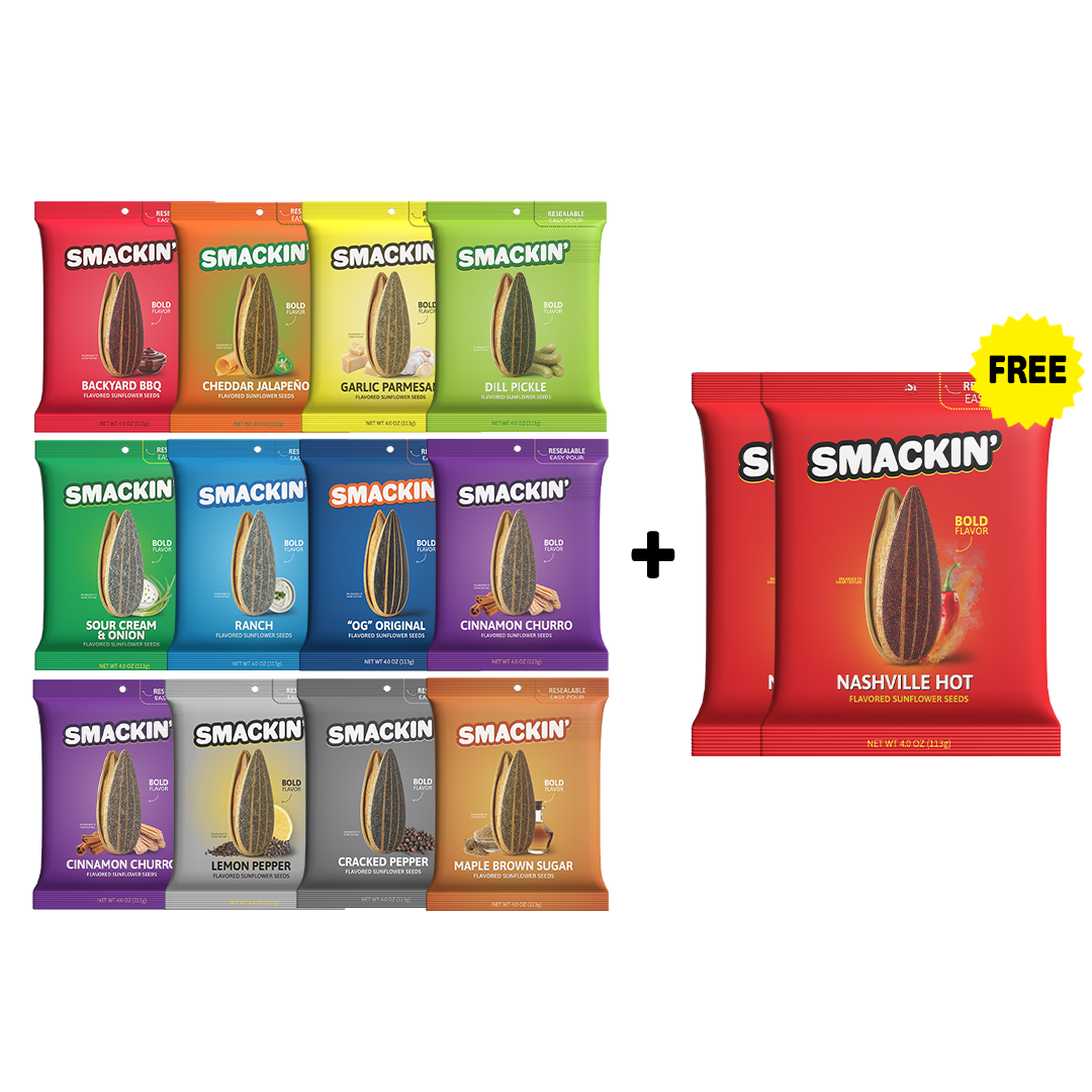 SMACKIN' 2 FREE Nashville Hot Bags 12 Bag Variety Pack product image